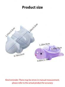 1pc 3D Sea Turtle Epoxy Resin Silicone Mold Casting Molds, Mini Turtle DIY Micro Landscape Decoration, Small Tabletop Resin Crafts Making Accessories - White - View 9