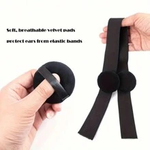 1Pc Lace Melting Bands With Ear Protection Pads Hair Elastic Band For Wigs Headband Edge Laying Scarf Edge Wraps For Fixed Lace Wigs Elastic Headband - Multicolor - View 12