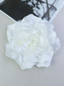 20cm 2024 Korean Style 3D Satin Peony Flower Handmade Brooch, Versatile Apparel & Dress Accessory Valentines - Flower - View 19