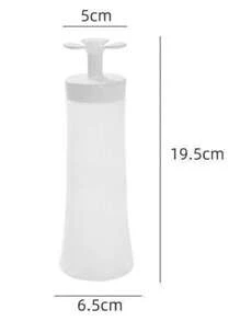 Bộ 1 chai bóp đựng sốt kem cà chua, mật ong, nước tương và gia vị. - trắng - Xem 9