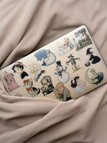 50 pièces Autocollants style bande dessinée, Autocollants décoratifs pour agenda, scrapbooking, coque de téléphone, cahier, gourde, fournitures scolaires, rentrée scolaire