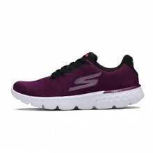Skechers GO RUN 400 女士专业跑鞋、夏季健身运动鞋、轻质缓冲运动鞋 - 中紫紅色 - 查看 1