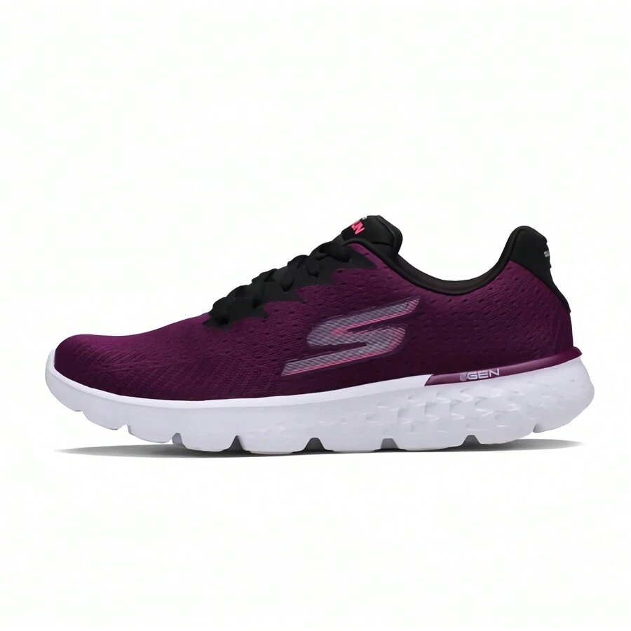 Skechers GO RUN 400 女士专业跑鞋、夏季健身运动鞋、轻质缓冲运动鞋 - 中紫紅色 - 查看 1