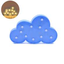 1PC LED Star Cloud Moon Shaped Decorative Night Light, Birthday Party Hanging Decorative Wall Light, Holiday Decoration, Room Decoration (Excluding Battery)