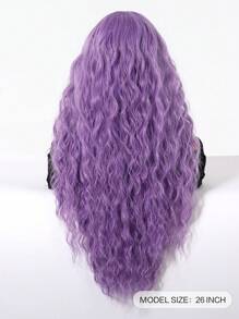 28 Inch Long Fluffy Purple Mid-Roll Wig, Designed For Women, Suitable For Women's Holiday Daily Party Cosplay Use