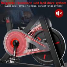 Exercise Bike With Magnetic Resistance, Quiet Ergometer Exercise Bike, LCD Monitor, Adjustable Handlebar And Saddle, Spinning Bike, Indoor Fitness Bike For Home, Up To 120 Kg