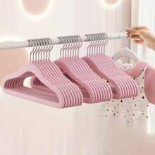 20 Packs Hangers For Kids Clothes With Non-Slip Design, Space-Saving, And Parents" Convenience Decorations Autumn Decor Festival Decor Room Decor Home Decor Fall Decor Bedroom Decor - Pink - View 7