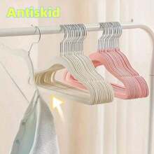 20 Packs Hangers For Kids Clothes With Non-Slip Design, Space-Saving, And Parents" Convenience Decorations Autumn Decor Festival Decor Room Decor Home Decor Fall Decor Bedroom Decor - Pink - View 3
