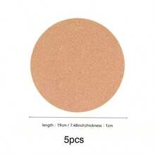 Cork Table Mat Non-Slip Heat Insulation Mat, Dish Mat, Silent Placemat, Round Coffee Coaster, Suitable For Home Desks