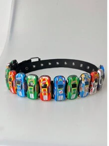 1pc Racing Car Casual Sexy Street Retro Party Alloy Sports Car Belt, Handmade Auto Belt, Toy Car Belt, Vintage Car Belt, Stud Belt, Versatile Casual, Business, Boyfriend Husband Father Dad Men Gift, Daily Wear, Fashion, Teen, Outdoor, Vacation, Athletic, Travel, Street, Boho, Vintage Fall, Autumn, Halloween