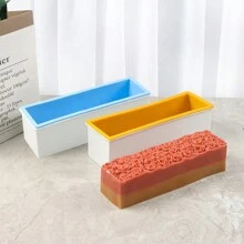 42oz Flexible Silicone Rectangular Soap Mold DIY Bee Honeycomb Rose Design Silicone Mat Perfect For DIY Soap Candle Mkaing Including Sturdy Plastic Boxes - Multicolor - View 4
