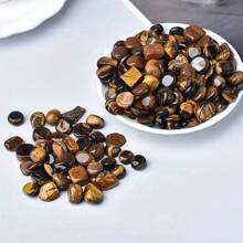 天然鹰眼石、玛瑙水晶砂粒适用于家居 DIY 装饰、消磁、风水水晶、花盆、花瓶填充物和小鱼缸装饰