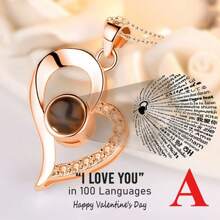 1 conjunto Colar Eu Te Amo, Presente de Flores Eternas de Rosa para Mulheres, Mães, Esposas e Namoradas no Natal, Dia dos Namorados, Dia das Mães, Aniversário, Presente de Ação de Graças, Presente de Natal