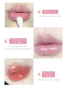 Gege Bear 神奇 2 件唇部护理套装：唇油和唇膜，让干燥的嘴唇变得柔软光滑 - 全天候滋润和淡化唇纹 - 彩色 - 查看 6