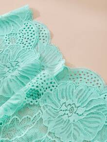 DORSU 4 件女士性感蕾丝内裤，舒适，无缝，透明，诱人，轻盈内衣