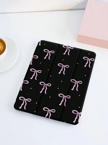 1 件粉色蝴蝶结图案平板电脑保护壳，兼容 iPad 10.2 英寸、iPad Pro 11 英寸 2021/2020/10 代、iPad Mini 4/5/6、Galaxy Tab A8 10.5 英寸 2022、MatePad 10.4 英寸/Tab，带笔架，防震，平板电脑支架保护壳 - 彩色 - 查看 4