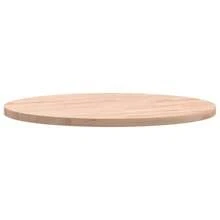 Round 40cm Solid Beech Wood Table Top 1.5cm Thickness Premium Quality Natural Finish - Marrón - Ver 4