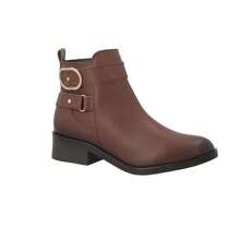 botin para mujer color cafe - Café integral - Ver 1