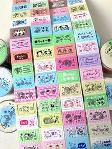 Cute Cartoon Doodle Decorative Sticker Rolls, High-Quality Scrapbooking Supplies,School Supplies,Back To School