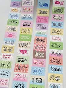 Cute Cartoon Doodle Decorative Sticker Rolls, High-Quality Scrapbooking Supplies,School Supplies,Back To School