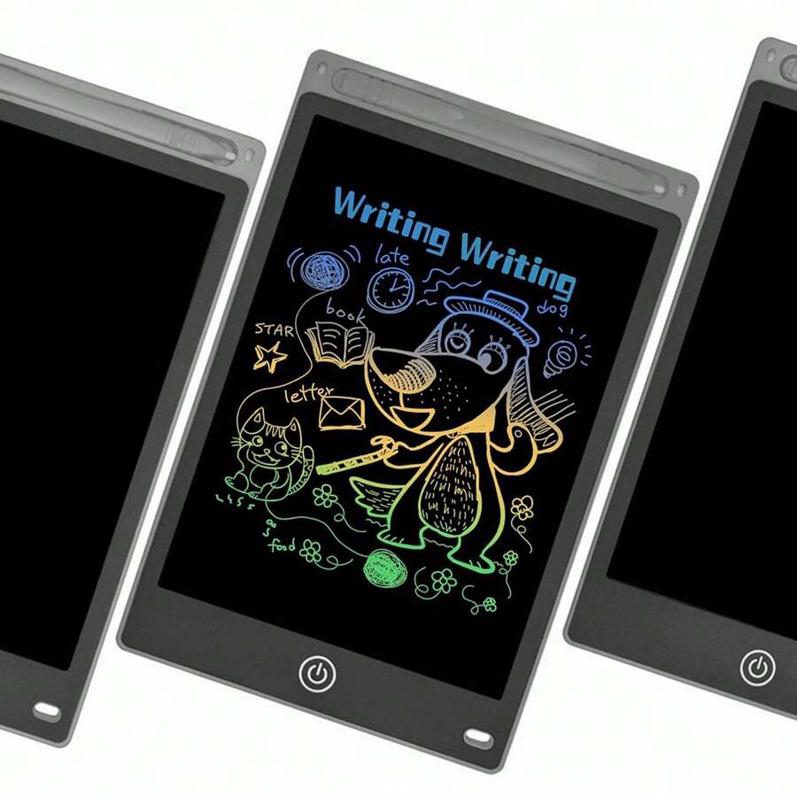 Writing Tablet, 10 Inch Drawing Tablet,Reusable & Erasable Electronic Drawing Tablet, Colorful Screen Educational Graffiti Doodle Board For Boys Girls - Black - View 1