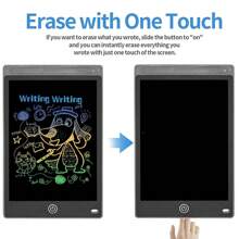 Writing Tablet, 10 Inch Drawing Tablet,Reusable & Erasable Electronic Drawing Tablet, Colorful Screen Educational Graffiti Doodle Board For Boys Girls - Black - View 3