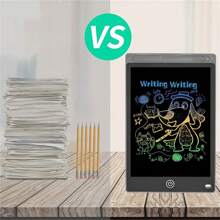Writing Tablet, 10 Inch Drawing Tablet,Reusable & Erasable Electronic Drawing Tablet, Colorful Screen Educational Graffiti Doodle Board For Boys Girls - Black - View 4