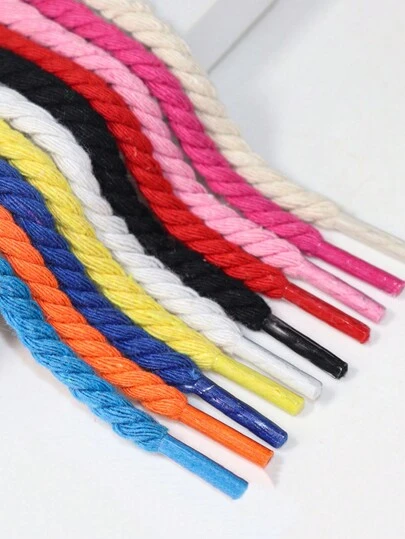 Classic Versatile Rope Shoelaces, Fashionable Casual Comfortable Sneaker Replacement Laces For Women Men Sneakers Shoes Men Trainers Running Shoes