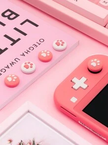 GeekShare 4 nút bấm thiết kế hình móng vuốt mèo tương thích với Switch/Oled/Lite - bột trắng - Xem 6