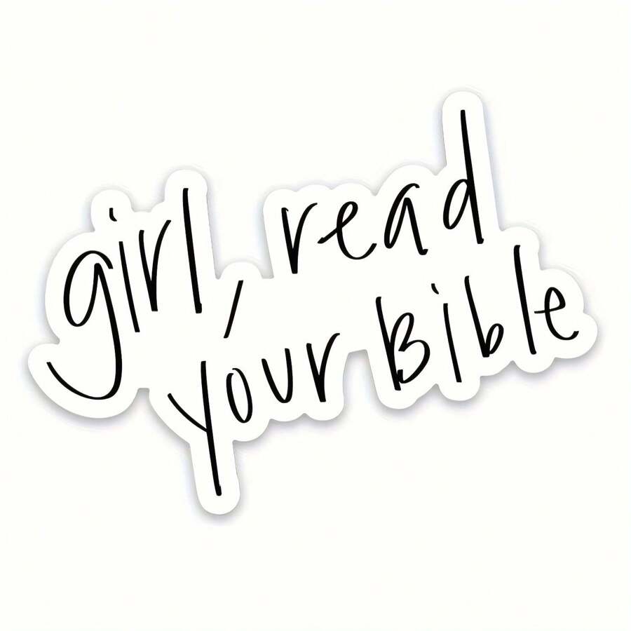 Faith Stickers, Girl Reading Bible Stickers, Laptop Decals, Water Bottle Stickers, Car Decals, Skateboard Stickers, Funny Stickers, Small Gifts