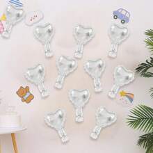 50 Pcs 5-Inch Red Heart Shaped Balloons, Valentine's Day, Wedding, Party, Birthday, Engagement, Photography Prop - 5 Inch Love Heart - View 8