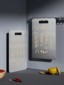 1 件，不锈钢砧板，定制礼物，孙辈送给 Mimi 的最佳生日礼物，独特的雕刻竹砧板，有趣的生日，送给 Mimi 的母亲节礼物，雕刻砧板，个性化结婚礼物，乔迁礼物 - 銀色 - 查看 5