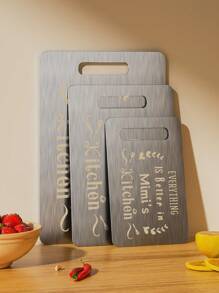 1 件，不锈钢砧板，定制礼物，孙辈送给 Mimi 的最佳生日礼物，独特的雕刻竹砧板，有趣的生日，送给 Mimi 的母亲节礼物，雕刻砧板，个性化结婚礼物，乔迁礼物 - 銀色 - 查看 7