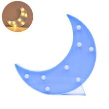 1PC LED Star Cloud Moon Shaped Decorative Night Light, Birthday Party Hanging Decorative Wall Light, Holiday Decoration, Room Decoration (Excluding Battery)