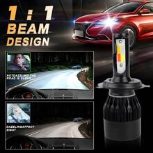 2pcs Strong Light Car Lamp Car Bulb Four Color Conversion H1 H4 H7 9005 9006+H11 6000K LED Headlight Ultra White Kit, Headlight Bulb Fog Light Bulb, ATV UTV Light - H11 - View 8