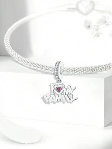 1入組寵物腳印魅力珠子，適用於手鍊、項鍊、手環珠子的DIY珠寶製作，適合女性或女孩的禮物 - 銀色 - 查看 10