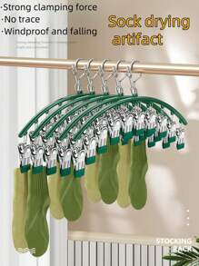 1 pieza Percha de ropa, estante colgante giratorio, percha curva ahorradora de espacio para pantalones de yoga y leggings - Organizador de armario con 10 ganchos, percha para pantalones y calcetines para tiendas de ropa, Día de San Valentín