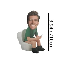 1pc Customized Face Printed Toilet Shaped Throw Pillow - Soft, Perfect For Home Decor And Gifts - Ideal For Birthday, Anniversary, Valentine's Day, Thanksgiving Gifts