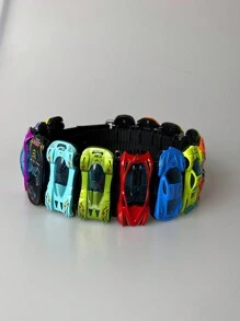 DIY 汽车腰带、迷你车腰带、玩具车腰带、卡通车腰带、尼龙迷你车腰带、赛车腰带、附视频教程、汽车礼品腰带（夏季、秋季、万圣节） - 彩色 - 查看 13