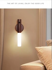 Applique murale à détection de mouvement LED, lampe murale à détection de mouvement intelligente, veilleuse portable amovible magnétique, contrôle par capteur intelligent, maison, veilleuse de camping portable, veilleuse de camping magnétique, lampe à capteur, veilleuse à détection de mouvement humain, chargement de type C, veilleuse intelligente, convenant pour le couloir, la chambre, l'armoire, le comptoir, les escaliers, le placard, la table de chevet