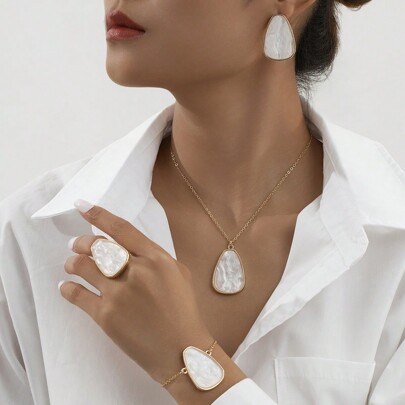 1 Set Women White J…