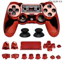 TOPWOLF DIY Full Set Housing Shell Front Back Cover Case Skin Decorative Strip Buttons Kit For PlayStation 5 PS 5 Controller