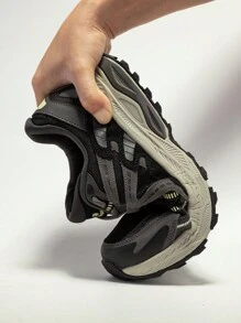 baasploa New Men's Running Shoes Outdoor Casual Lightweight Mesh Ventilation Sneakers Men's Cushioned Vintage Sports Shoes Brand Men's Shoes