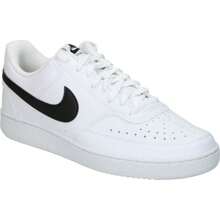 耐吉| Nike Court Vision Low Next Nature 男士運動鞋 – 白色和黑色細節休閒運動鞋 – 蕾絲閉合運動鞋 – 休閒風格 – 百搭 – 組合 – 舒適 – 型號 DH2987-101 - 白色 - 查看 2