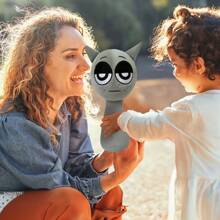 Kouipoie Sprunki Plush Toy,9.8"Funny Sprunki Plushies For Games Fans,Super Soft Collectible Stuffed Toy,Christmas Birthday Gifts For Boys Girls And Fans Aged4 5 6 7 8 9 10+Years Old Stocking Stuffers - Grey - View 3