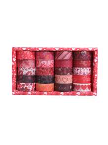 6 Rolls/18 Rolls, Retro Romantic Valentine's Day Washi Tape Set, Love And Love Pattern Design Creative Sticker Rolls, Suitable For Scrapbook Decoration Holiday Card Decoration Card Making - Handbook Gifts For Friends Back To School
