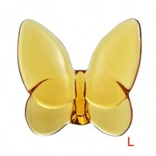 رمضان زينة رمضان قطعة واحدة تمثال فراشة زجاجية ، تمثال فراشة طائرة ، زخرفة فراشة زجاجية ، تحفة حيوان كريستالية لديكور المنزل، هدية مميزة