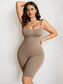 Grown Women Fits Plus Size Woman's Tummy Control Butt Lift Shapewear Bodysuit