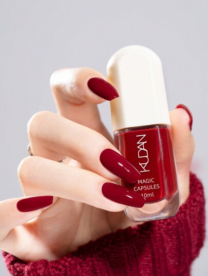 2025 Nytt Red Star River Dream nagellack, 1 flaska/10 ml, kräver inte bakning, snabbtorkande, avdragbart, långvarigt, luktfritt, vattenbaserat nagellack - Lämplig för kvinnor och flickor - Nytt nagellack för höst/vinter, bästa presentvalet för höst/vinter, jul och Halloween