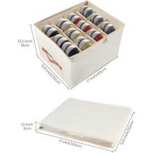 Shoe Storage Box, Shoe Organiser For Closet, Foldable Shoe Storage, Shoe Storage Organiser With Clear Lids, Can Fit Ottoman, Shoe Organiser For Wardrobe (1) - 2Pcs - View 3